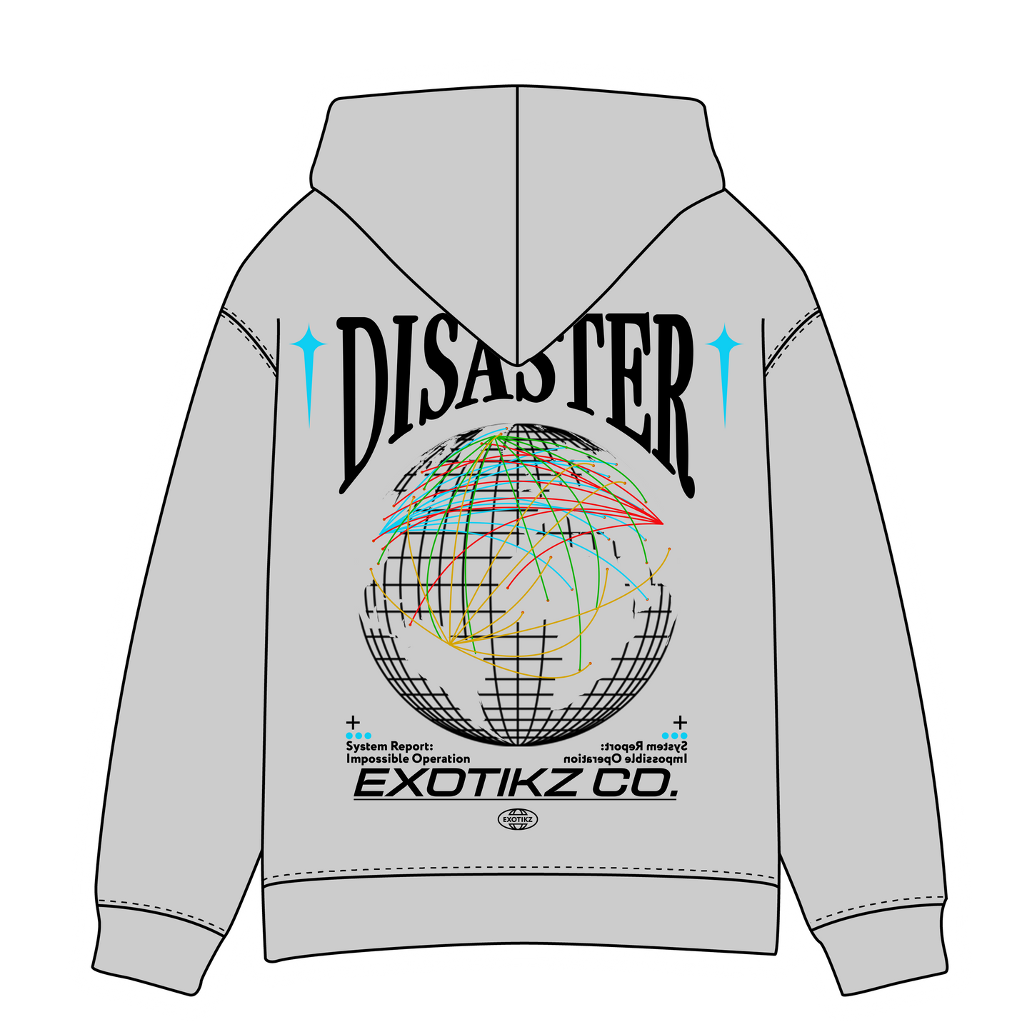 EXOTIKZ Disaster Graphic Hoodie