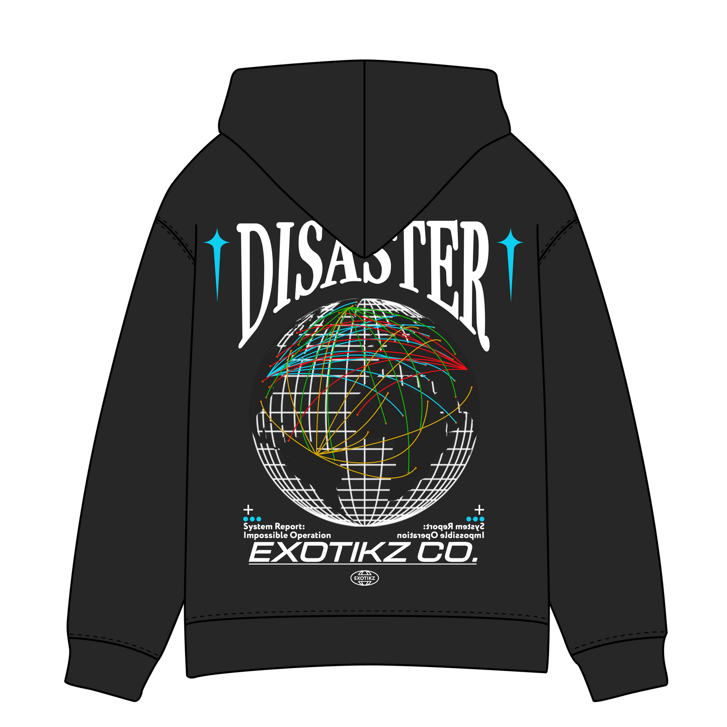 EXOTIKZ Disaster Graphic Hoodie