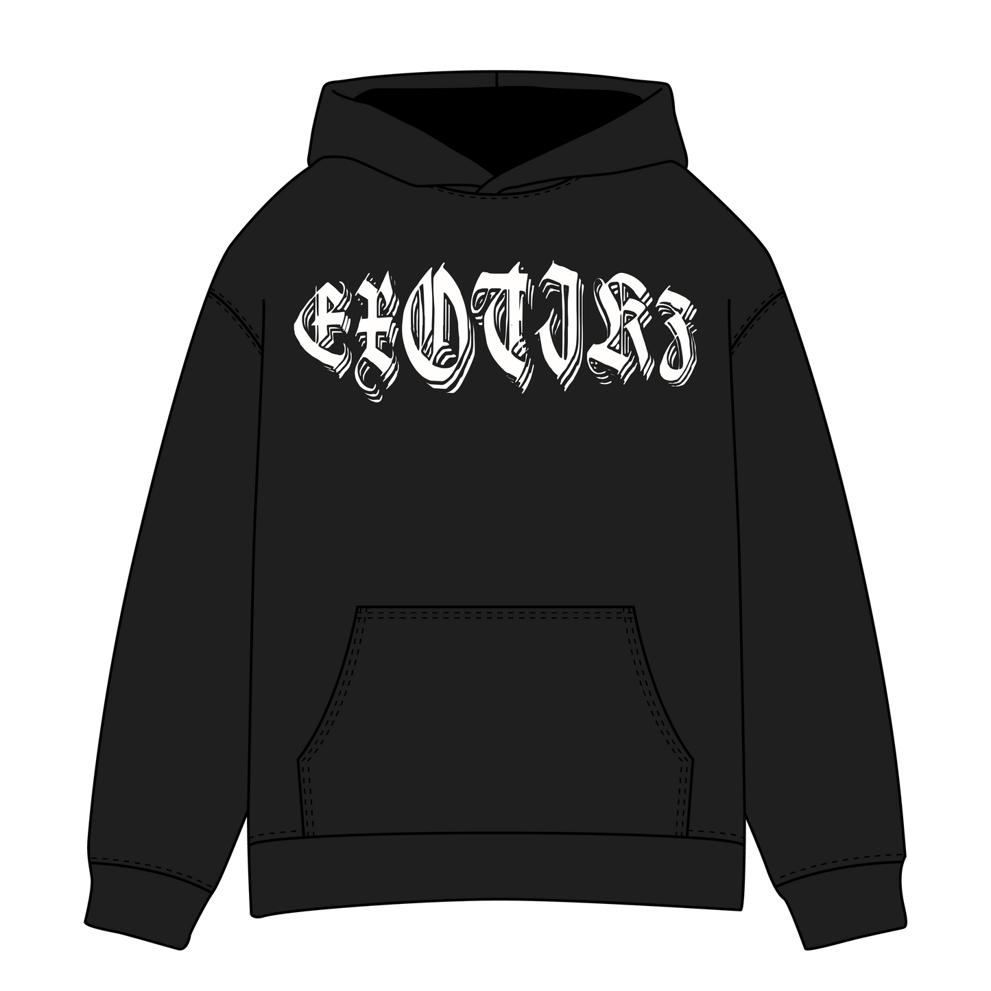 EXOTIKZ Old English Font Graphic Hoodie