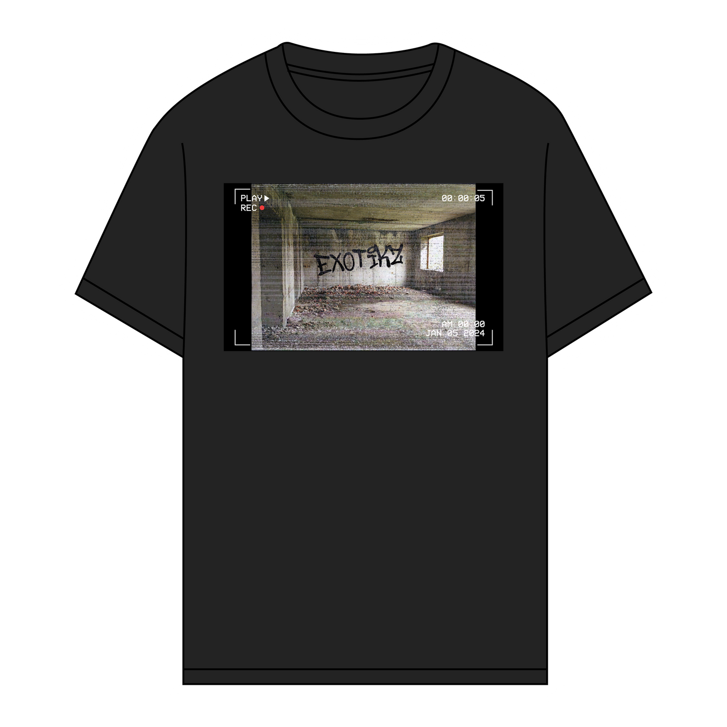 EXOTIKZ VHS Graffiti Graphic Tee