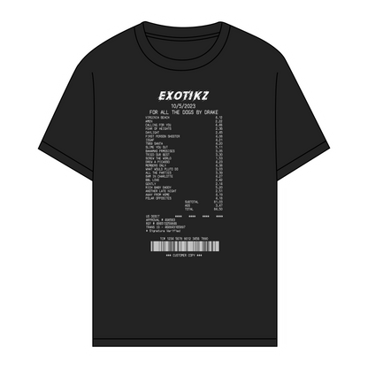 EXOTIKZ Album Receipt Graphic Tee