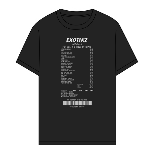 EXOTIKZ Album Receipt Graphic Tee