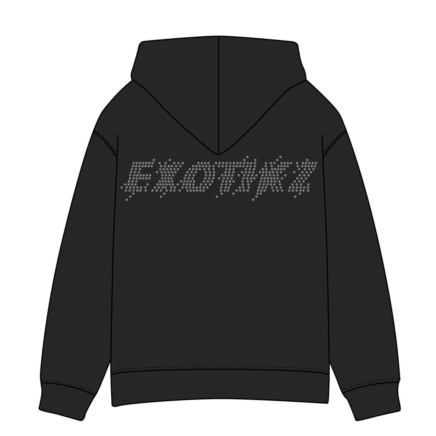 Hoodie w/ EXOTIKZ Rhinestone On Back