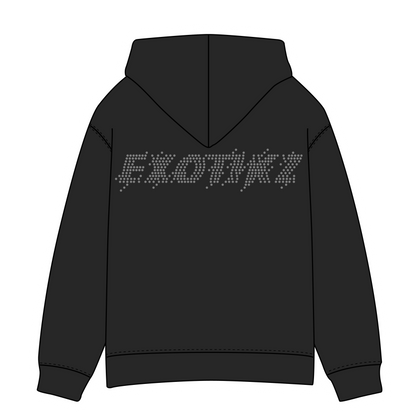 Hoodie w/ EXOTIKZ Rhinestone On Back