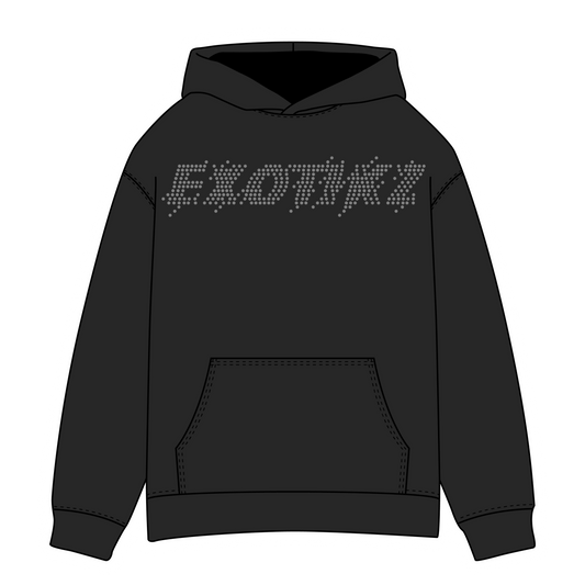 Hoodie w/ EXOTIKZ Rhinestone On Front