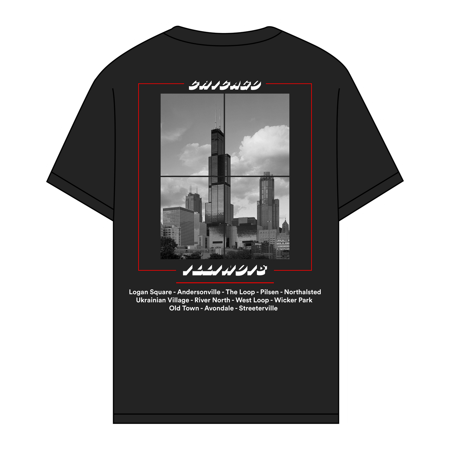 EXOTIKZ Chicago Areas Graphic Tee